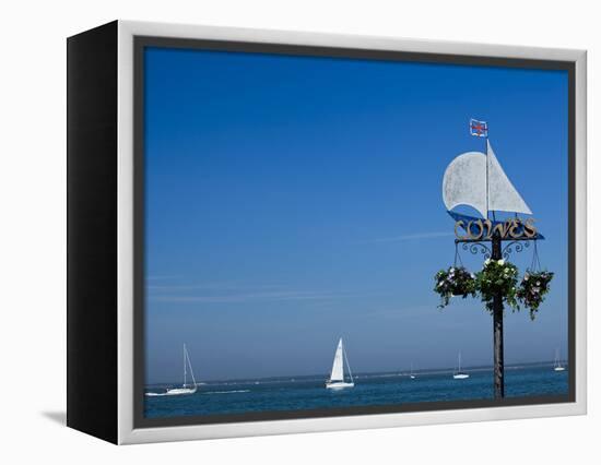 Sail Boats on the Solent, Cowes, Isle of Wight, England, United Kingdom, Europe-Mark Chivers-Framed Premier Image Canvas