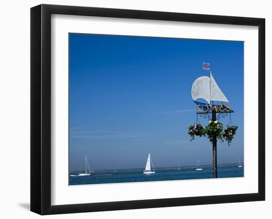 Sail Boats on the Solent, Cowes, Isle of Wight, England, United Kingdom, Europe-Mark Chivers-Framed Photographic Print
