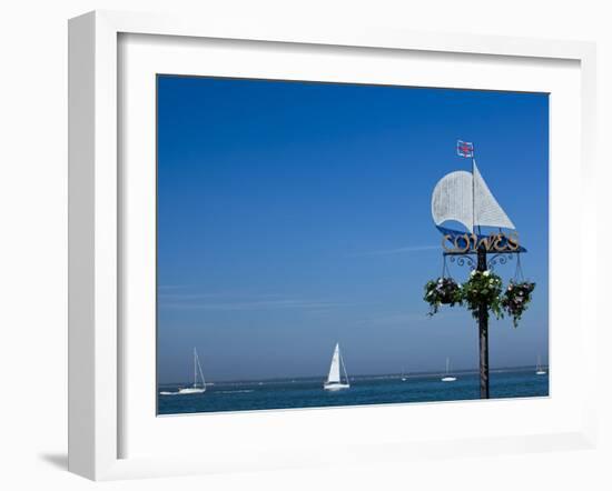 Sail Boats on the Solent, Cowes, Isle of Wight, England, United Kingdom, Europe-Mark Chivers-Framed Photographic Print