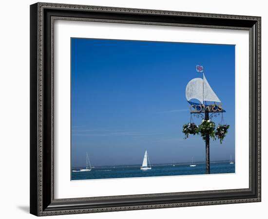 Sail Boats on the Solent, Cowes, Isle of Wight, England, United Kingdom, Europe-Mark Chivers-Framed Photographic Print