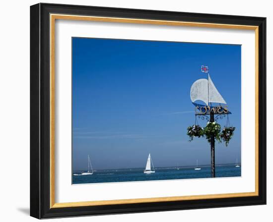 Sail Boats on the Solent, Cowes, Isle of Wight, England, United Kingdom, Europe-Mark Chivers-Framed Photographic Print