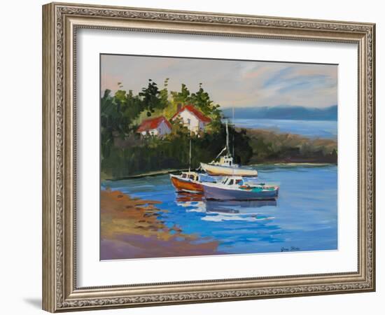 Sail Boats-Jane Slivka-Framed Art Print