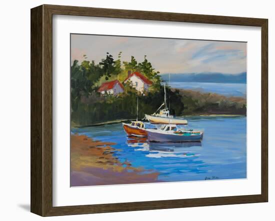 Sail Boats-Jane Slivka-Framed Art Print