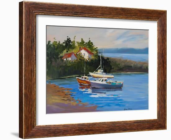 Sail Boats-Jane Slivka-Framed Art Print