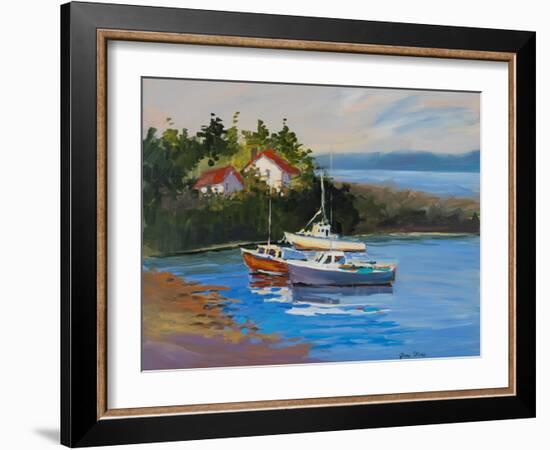 Sail Boats-Jane Slivka-Framed Art Print