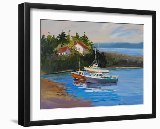 Sail Boats-Jane Slivka-Framed Art Print