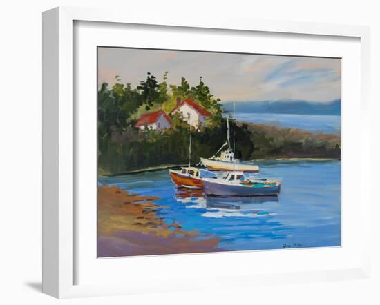 Sail Boats-Jane Slivka-Framed Art Print