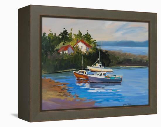 Sail Boats-Jane Slivka-Framed Stretched Canvas