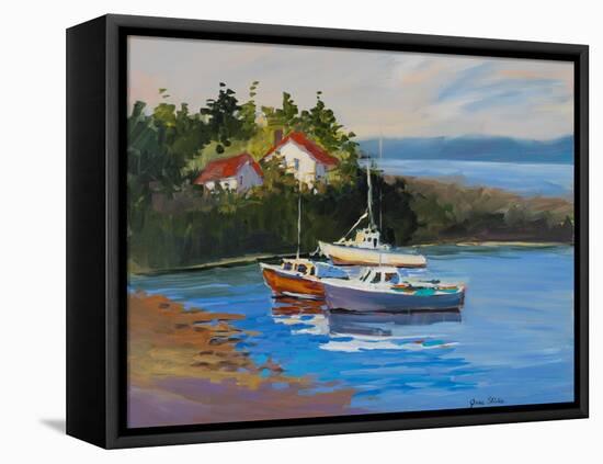 Sail Boats-Jane Slivka-Framed Stretched Canvas