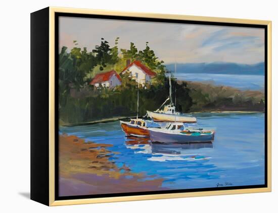 Sail Boats-Jane Slivka-Framed Stretched Canvas