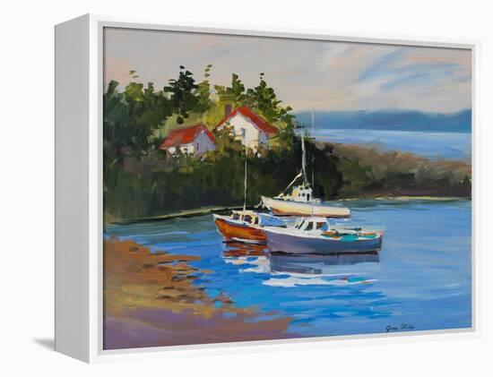 Sail Boats-Jane Slivka-Framed Stretched Canvas