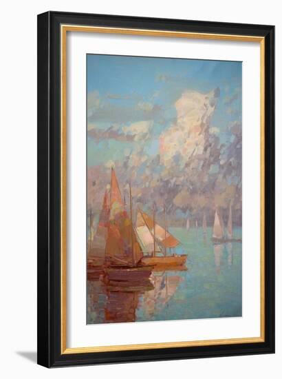 Sail Boats-Vahe Yeremyan-Framed Art Print