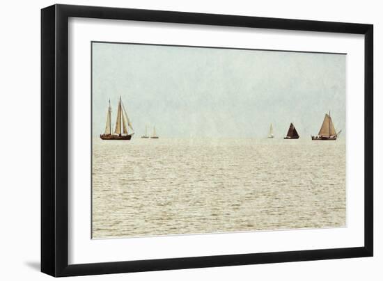 Sail Boats-Kathy Mansfield-Framed Art Print