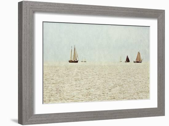 Sail Boats-Kathy Mansfield-Framed Art Print