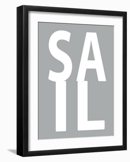 Sail Gray-Jamie MacDowell-Framed Art Print