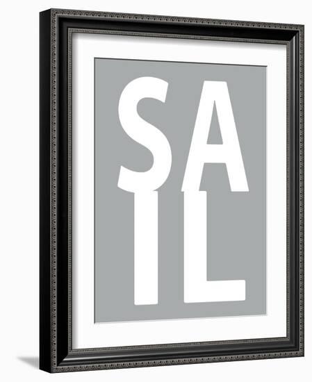 Sail Gray-Jamie MacDowell-Framed Art Print