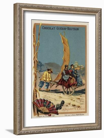 Sail-Powered Wheelbarrow-null-Framed Giclee Print