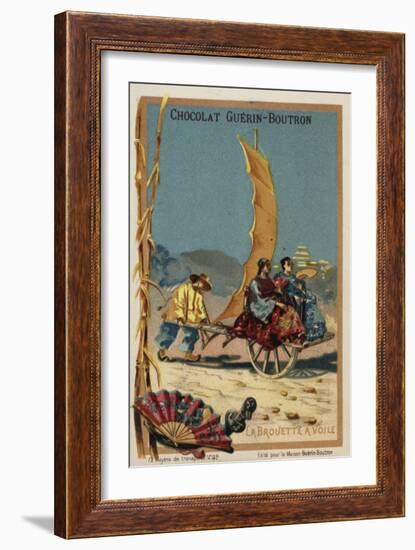 Sail-Powered Wheelbarrow-null-Framed Giclee Print