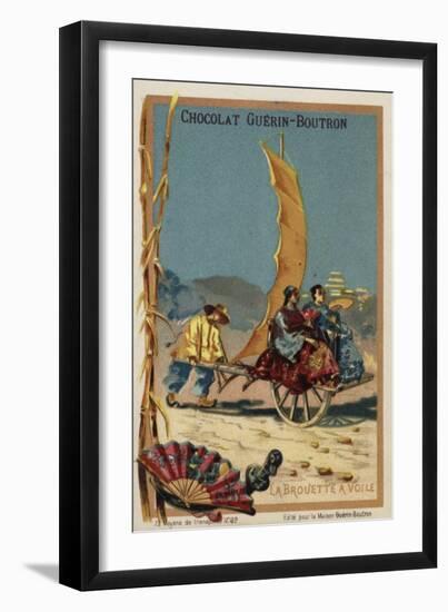 Sail-Powered Wheelbarrow-null-Framed Giclee Print