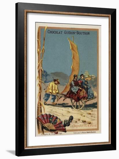 Sail-Powered Wheelbarrow-null-Framed Giclee Print