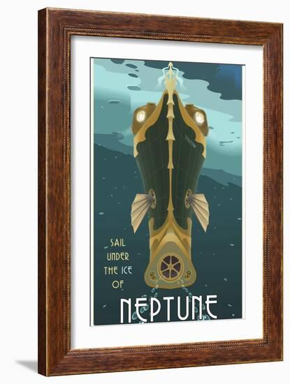 Sail Under The Ice Of Neptune-Steve Thomas-Framed Giclee Print