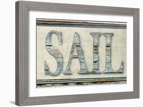 Sail word-Karen Williams-Framed Giclee Print