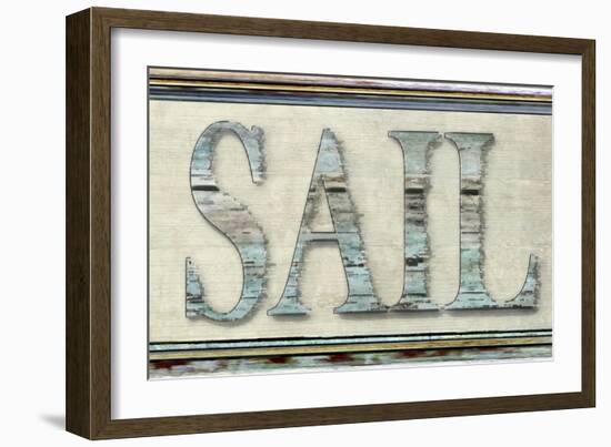 Sail word-Karen Williams-Framed Giclee Print