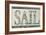 Sail word-Karen Williams-Framed Giclee Print