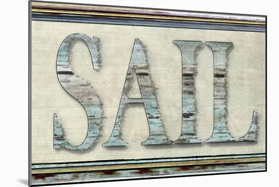 Sail word-Karen Williams-Mounted Giclee Print