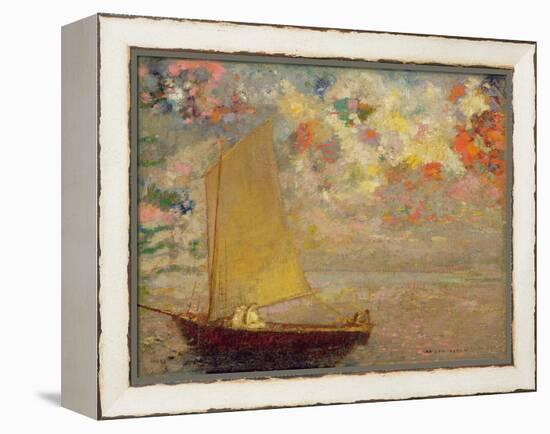 Sailboat, 1905 (Oil on Canvas)-Odilon Redon-Framed Premier Image Canvas