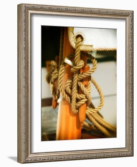 Sailboat cleat-Savanah Plank-Framed Photo
