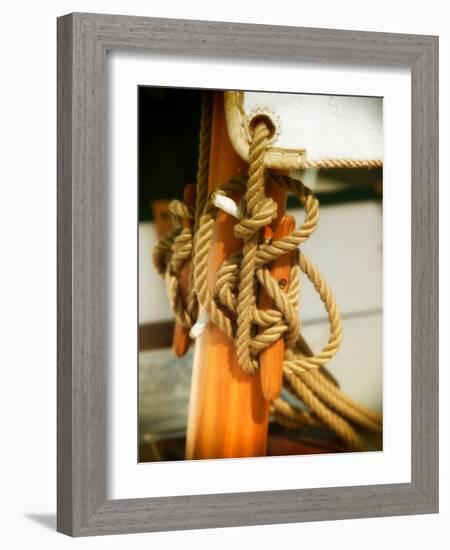 Sailboat cleat-Savanah Plank-Framed Photo