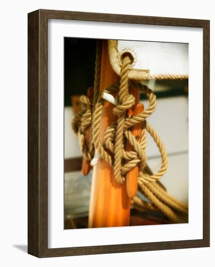 Sailboat cleat-Savanah Plank-Framed Photo