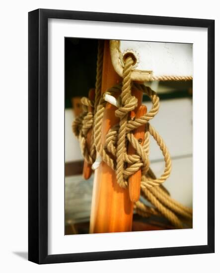 Sailboat cleat-Savanah Plank-Framed Photo