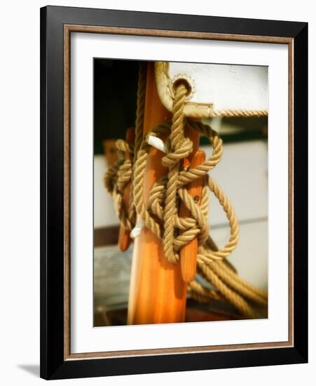 Sailboat cleat-Savanah Plank-Framed Photo