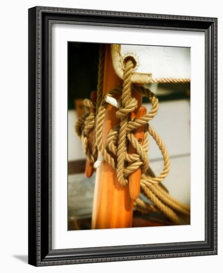 Sailboat cleat-Savanah Plank-Framed Photo