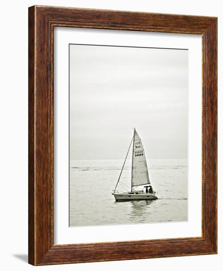 Sailboat D-Toula Mavridou-Messer-Framed Photographic Print