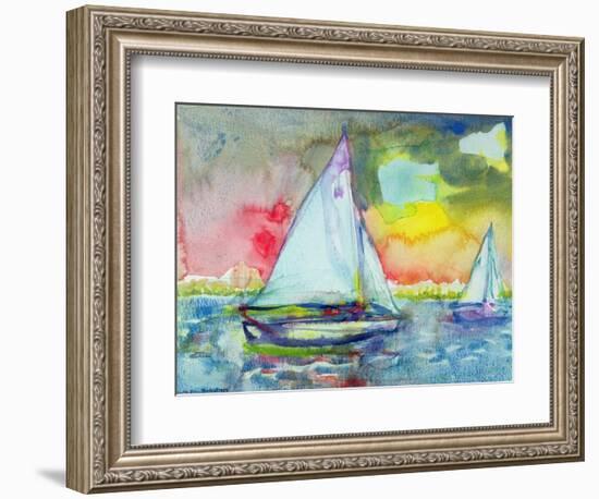 Sailboat Evening-Brenda Brin Booker-Framed Giclee Print