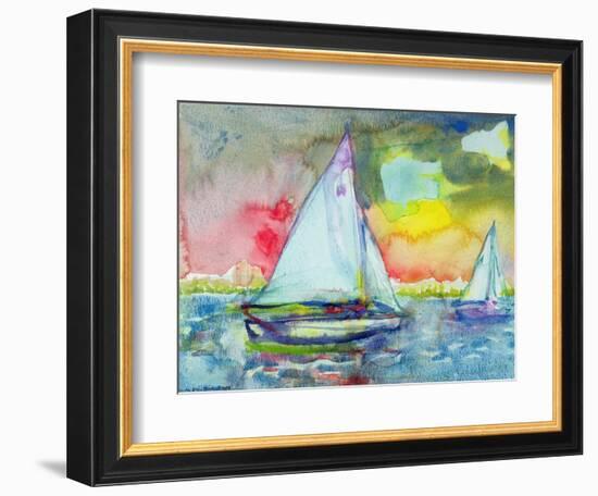 Sailboat Evening-Brenda Brin Booker-Framed Giclee Print