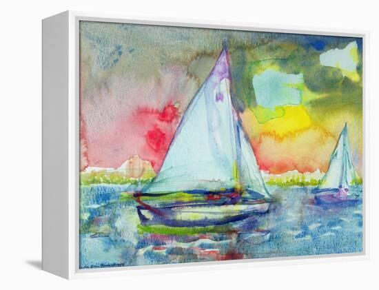 Sailboat Evening-Brenda Brin Booker-Framed Premier Image Canvas