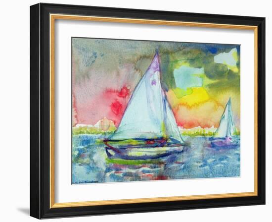 Sailboat Evening-Brenda Brin Booker-Framed Giclee Print