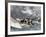 Sailboat Heeling Over in a Hiker-Yacht Race on the Delaware River, 1870s-null-Framed Giclee Print