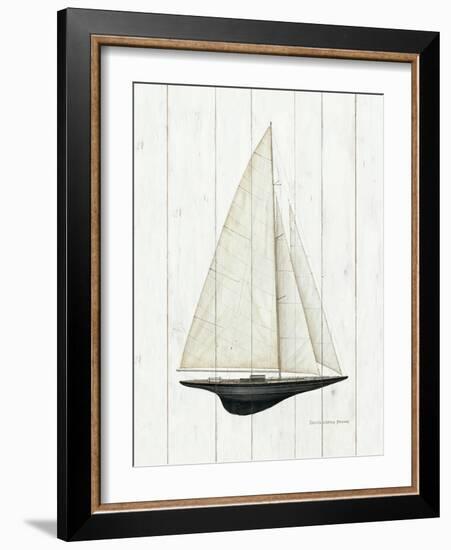 Sailboat II-David Cater Brown-Framed Art Print