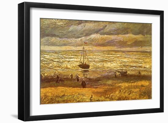 Sailboat in Storm, 1882-Vincent van Gogh-Framed Giclee Print