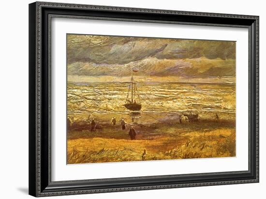 Sailboat in Storm, 1882-Vincent van Gogh-Framed Giclee Print