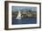 Sailboat in the Pacific Ocean, Newport Beach, Orange County, California, USA-Panoramic Images-Framed Photographic Print