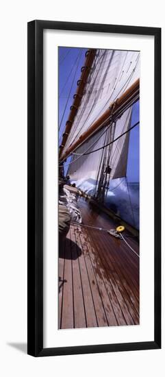 Sailboat in the Sea, Antigua, Antigua and Barbuda-null-Framed Photographic Print