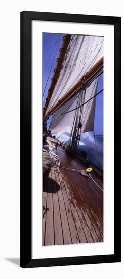 Sailboat in the Sea, Antigua, Antigua and Barbuda-null-Framed Photographic Print