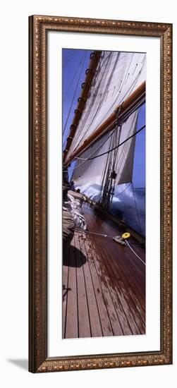 Sailboat in the Sea, Antigua, Antigua and Barbuda-null-Framed Photographic Print