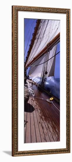 Sailboat in the Sea, Antigua, Antigua and Barbuda-null-Framed Photographic Print